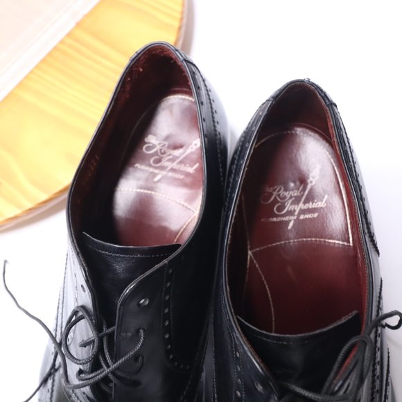 Florsheim Royal Imperial  Black Leather Lace Up Oxford Men\'s  size 10.5 E
